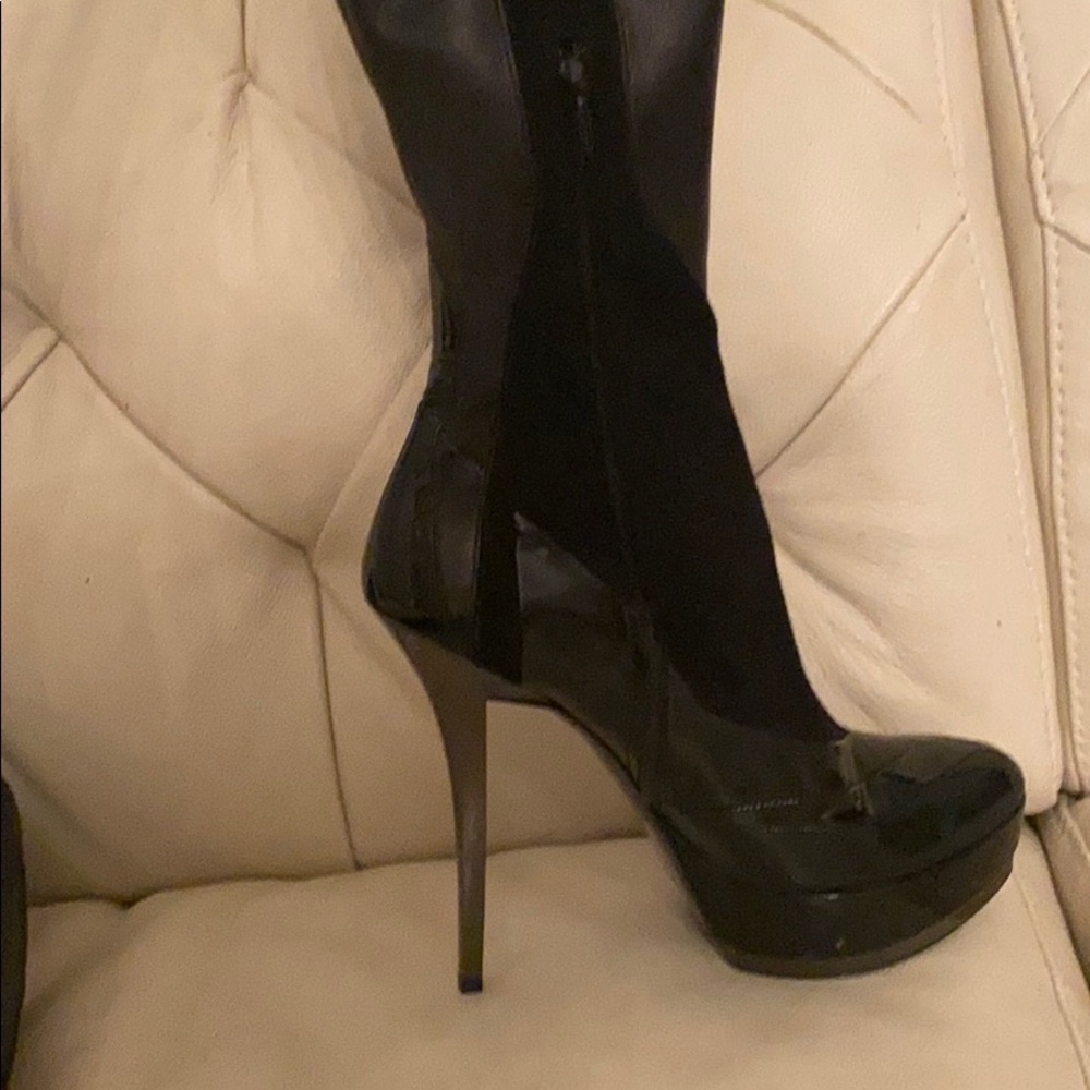 Gucci Nappa Stretch Thigh high Platform Boots - Picture 8 of 8